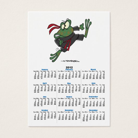 silly ninja frog cartoon (Front)
