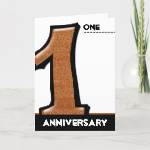 Silly Number 1 chocolate Anniversary Card