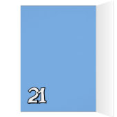 Silly Number 21 blue Card (Inside (Left))