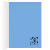 Silly Number 21 blue Card (Inside (Right))