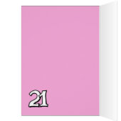 Silly Number 21 pink Card (Inside (Left))