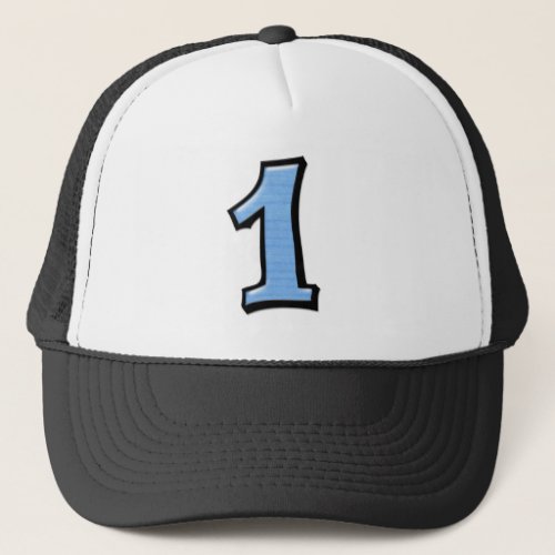 Silly Numbers 1 blue Hat