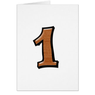 Silly Numbers 1 chocolate "My Number One" Card