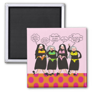 Silly Nuns in Bikinis  Magnet