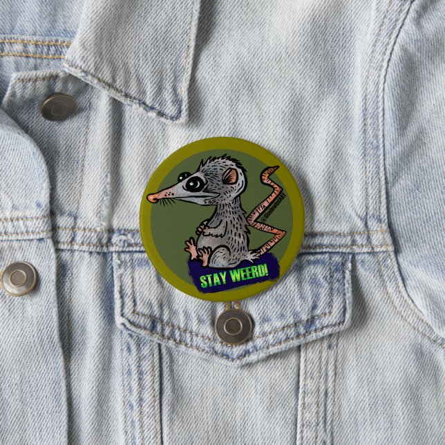 silly opossum button (In Situ)