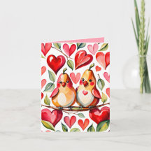 Silly Pear Pun Valentine for Significant Other