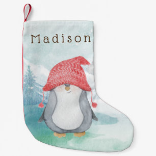Silly Penguin Small Christmas Stocking