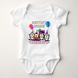 Silly Penguins 1st Birthday Tshirts and Gifts