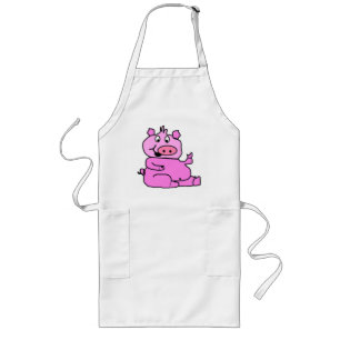 SILLY PIGGY LONG APRON
