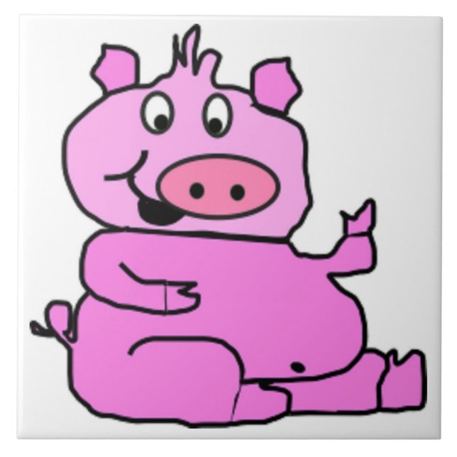 SILLY PIGGY TILE (Front)