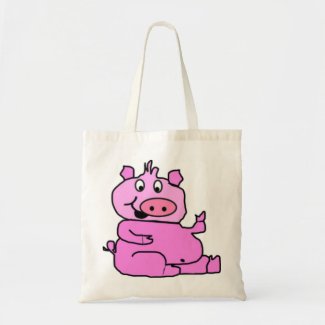 SILLY PIGGY TOTE BAG