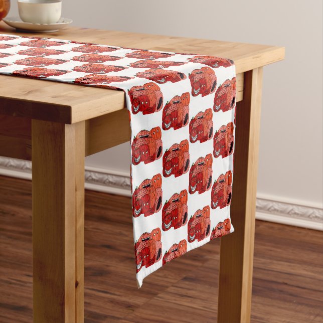 SILLY PUMPKIN PATCH tablecloth (In Situ)