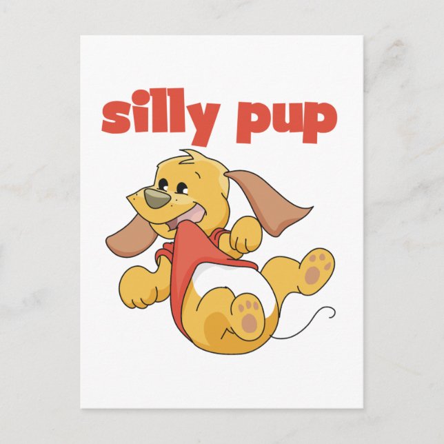 Silly Pup Tshirts and Gifts Postcard (Front)