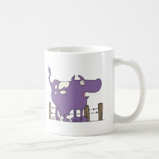 Silly Purple COw Coffee Mug