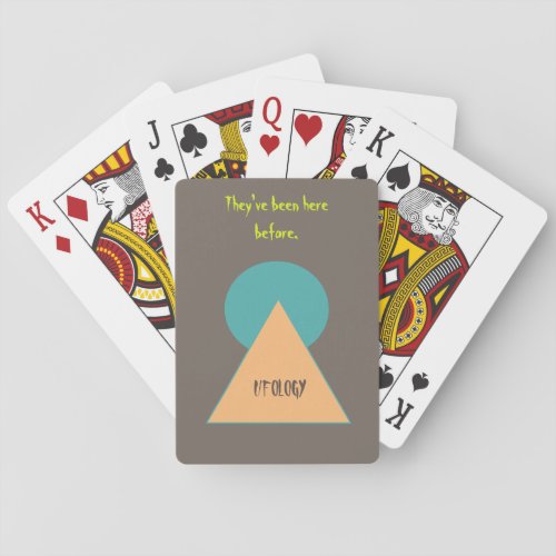 Silly pyramid ufology  poker cards