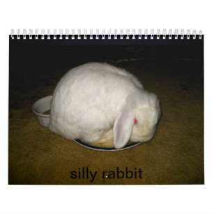 silly rabbit calendar