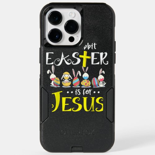 Silly Rabbit Easter Is for Jesus Bunny Face Mask Q OtterBox iPhone 14 Pro Max Case