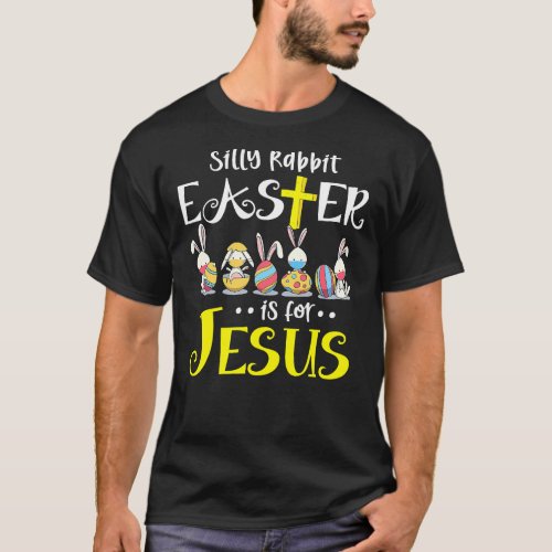 Silly Rabbit Easter Is for Jesus Bunny Face Mask Q T_Shirt