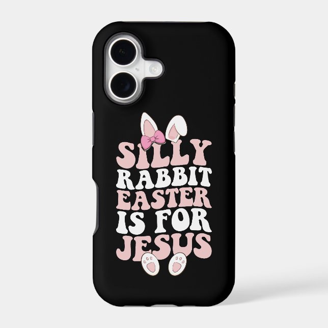 Silly Rabbit Easter Is For Jesus Easter Groovy Iphone Case (Back)