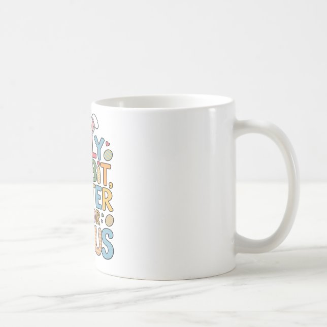 Silly Rabbit Easter Is For Jesus Religious Christi Coffee Mug (Right)