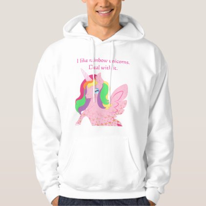 Silly Rainbow Unicorn Hoodie