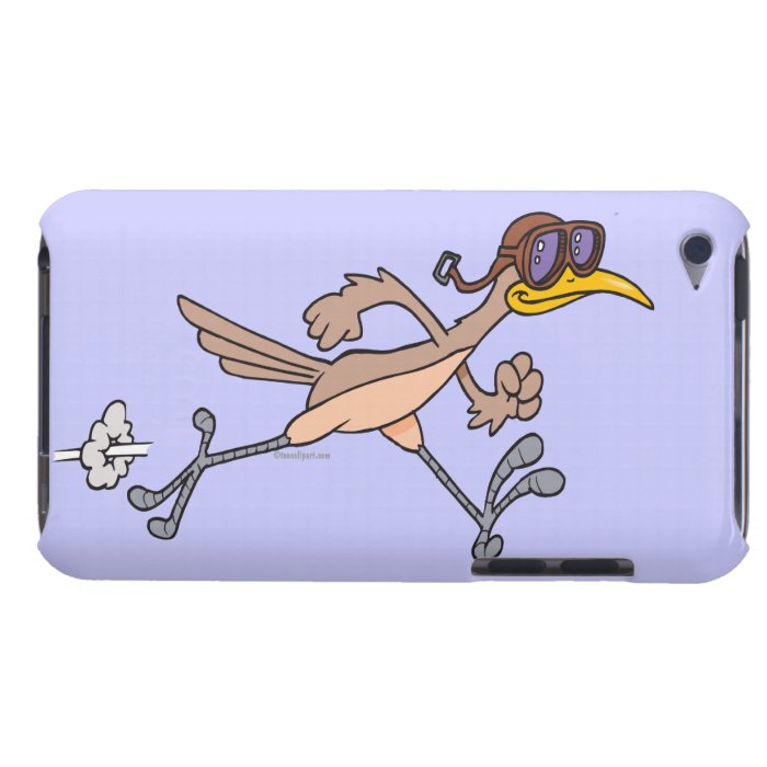 silly roadrunner bird cartoon iPod touch case