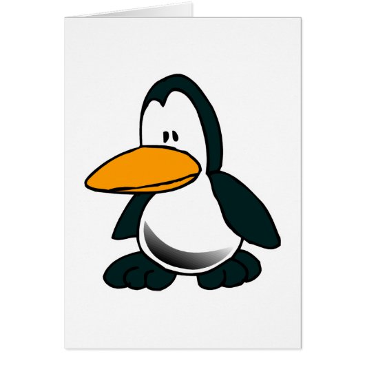 silly sad little penguin cards (Front)