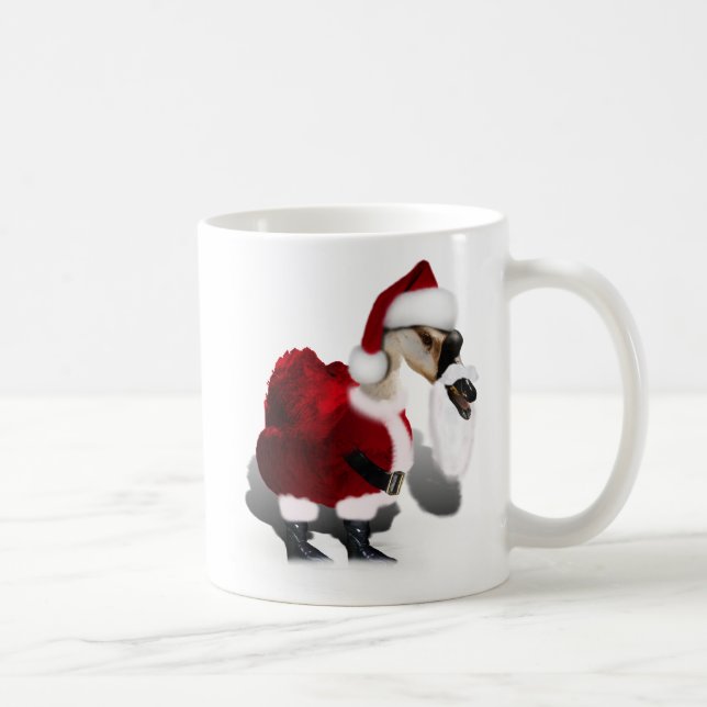 Silly Santa Goose - A Web Footed Christmas Coffee Mug (Right)