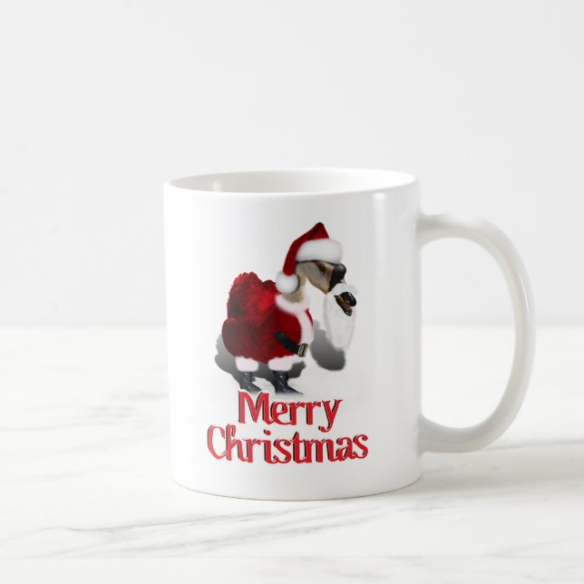 Silly Santa Goose - A Web Footed Christmas Coffee Mug (Right)