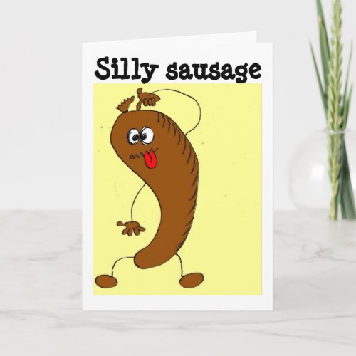 Silly sausage card