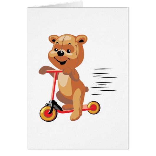 silly scooter bear cards (Front)
