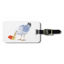 Silly Seagull Luggage Tag