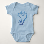 Silly Seahorse Baby Bodysuit (Front)
