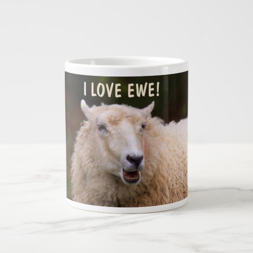 Silly Sheep Joke Giant Coffee Mug