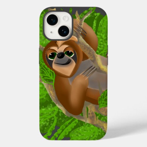 Silly Sloth Relaxing In A Tree Case_Mate iPhone 14 Case