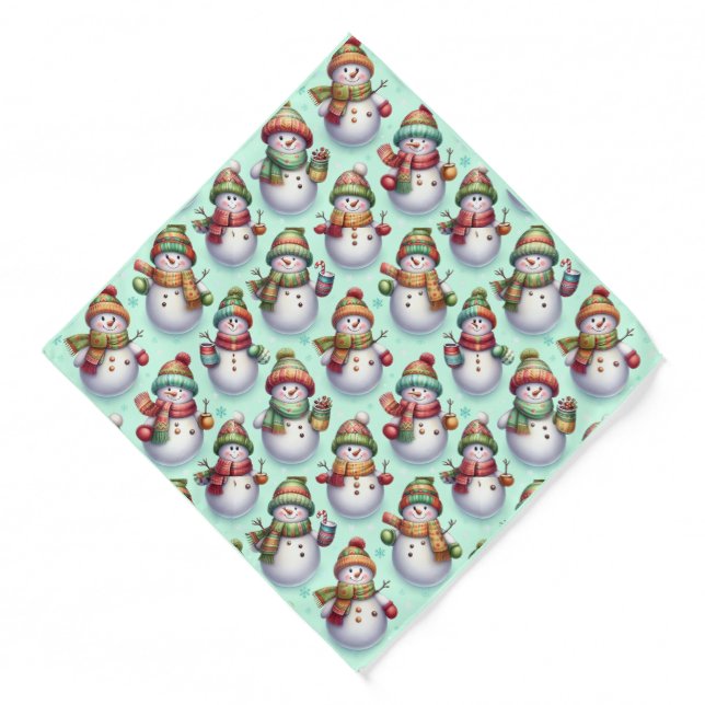 Silly Snowmen Bandana (Front)