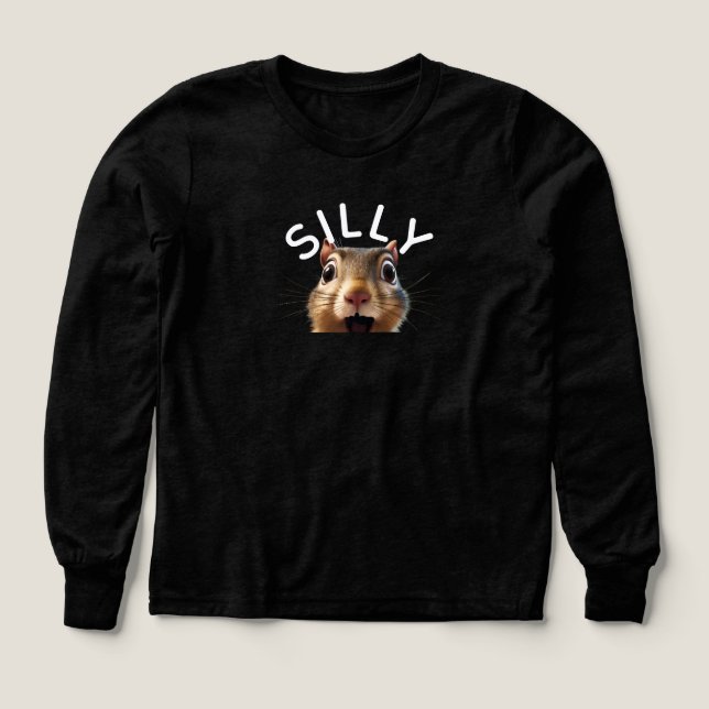 Silly Squirrel Kids Tri-Blend Shirts (Design Front)