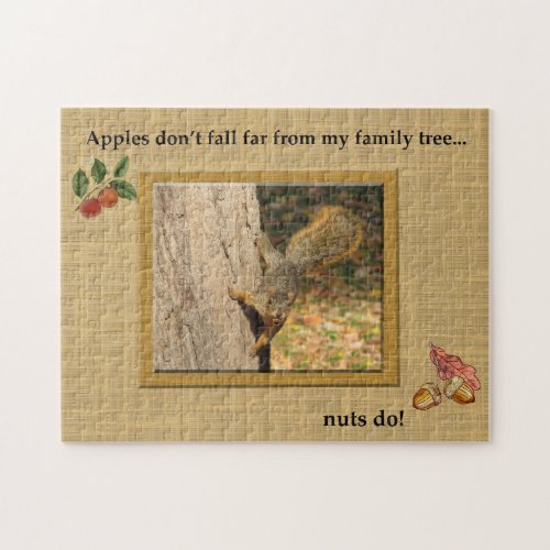 Silly Squirrel Quote Jigsaw Puzzle
