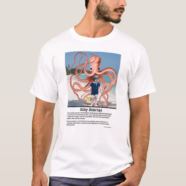 Silly Stories: Man-eating Octopus T-Shirt (Front)