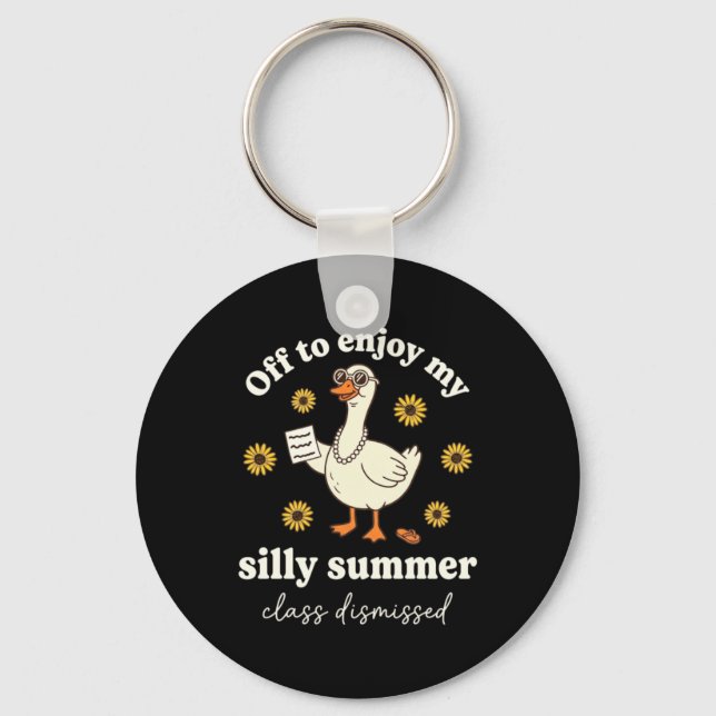 Silly Summer Goose Cl Dismissed Keychain (Front)