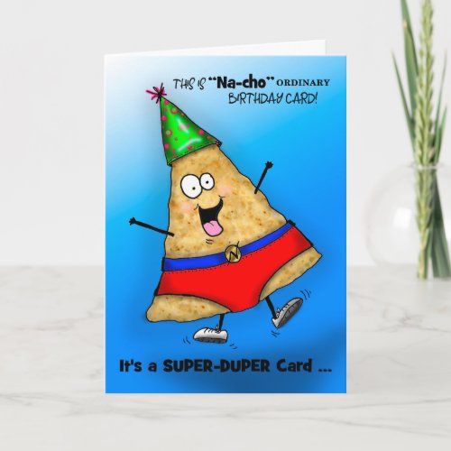 Silly Super_Duper Na_cho Birthday Card