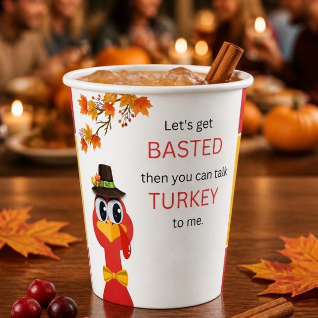 Silly Thanksgiving Paper Cup (Creator Uploaded)