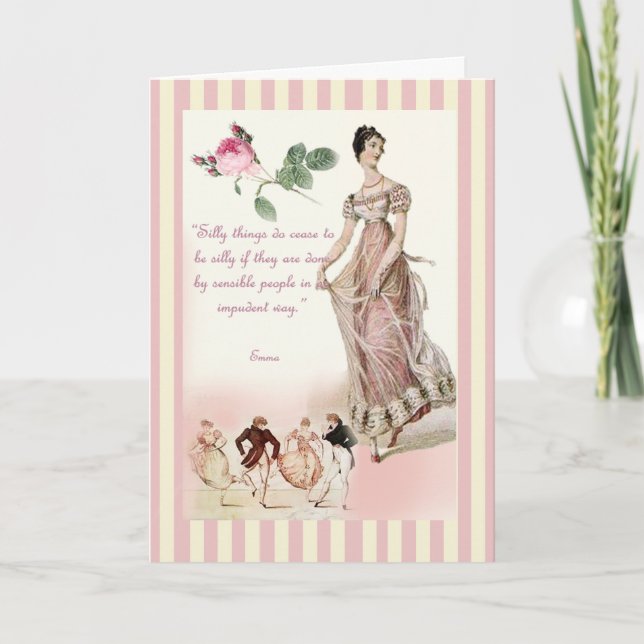 Silly things - Jane Austen Card (Front)
