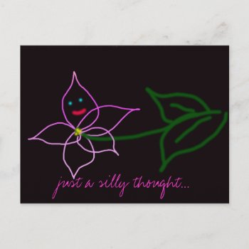 Silly Thoughts Postcard by ArdieAnn at Zazzle