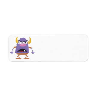 silly three-eyed ogre monster label