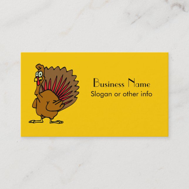 Silly Turkey Business Card (Front)