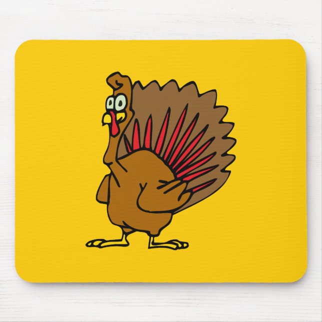 Silly Turkey Mouse Pad (Front)