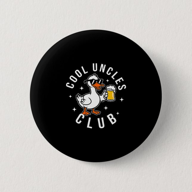Silly Uncle Goose Cool Uncles Club Shirt Men Uncle Button (Front)