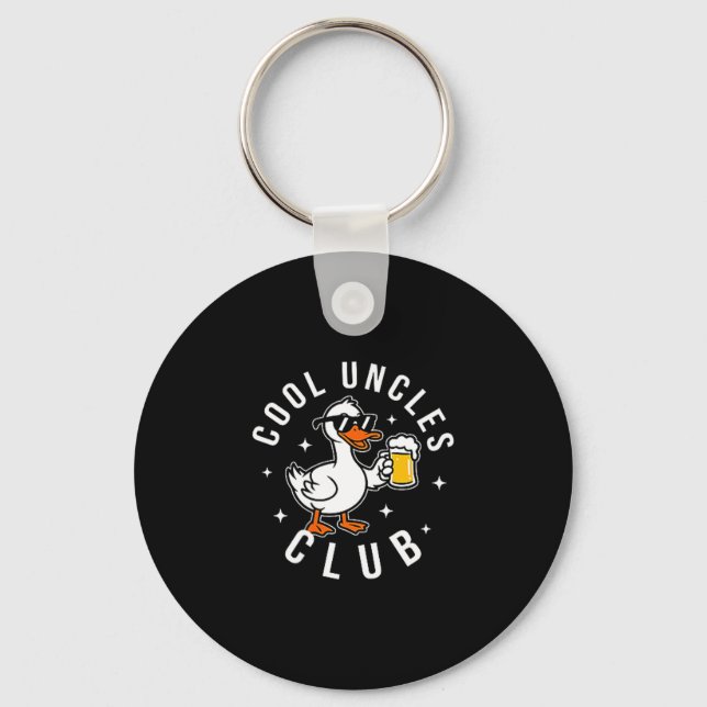 Silly Uncle Goose Cool Uncles Club Shirt Men Uncle Keychain (Front)