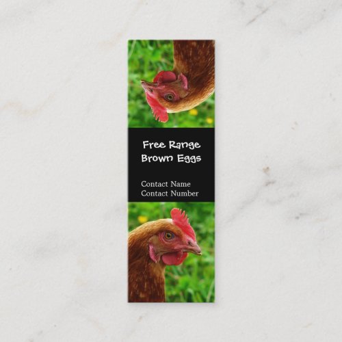 Silly upside Down Red Hen Bookmark Business Card Templates